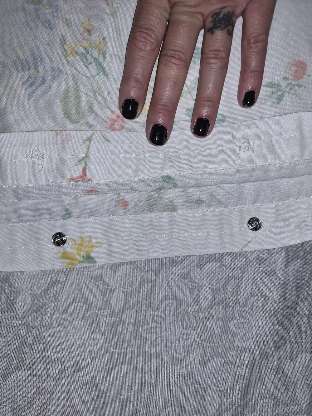 Floral Cotton Pillowcase Set - White with Pastel Floral Print